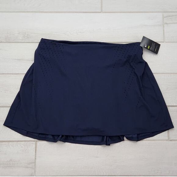Nike XXL Techknit Dri-Fit Ace Perforated Skirt Skort Blue Golf Tennis Pickleball - Picture 1 of 8